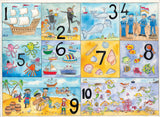 Seaside numbers Poster by June Armstrong