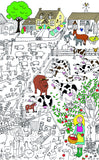Farm Colouring in Poster
