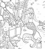 Mermaid Sea Adventure Colouring Poster