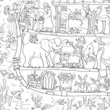 Noah's Ark Colouring Poster