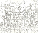 Medieval Castle Colouring Poster