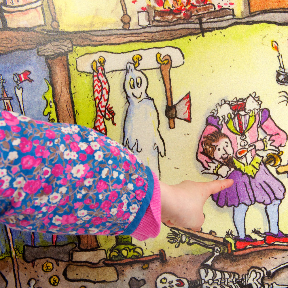 Haunted House Cut thru Poster by Amanda Loverseed