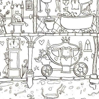 Princess Palace Colouring Poster