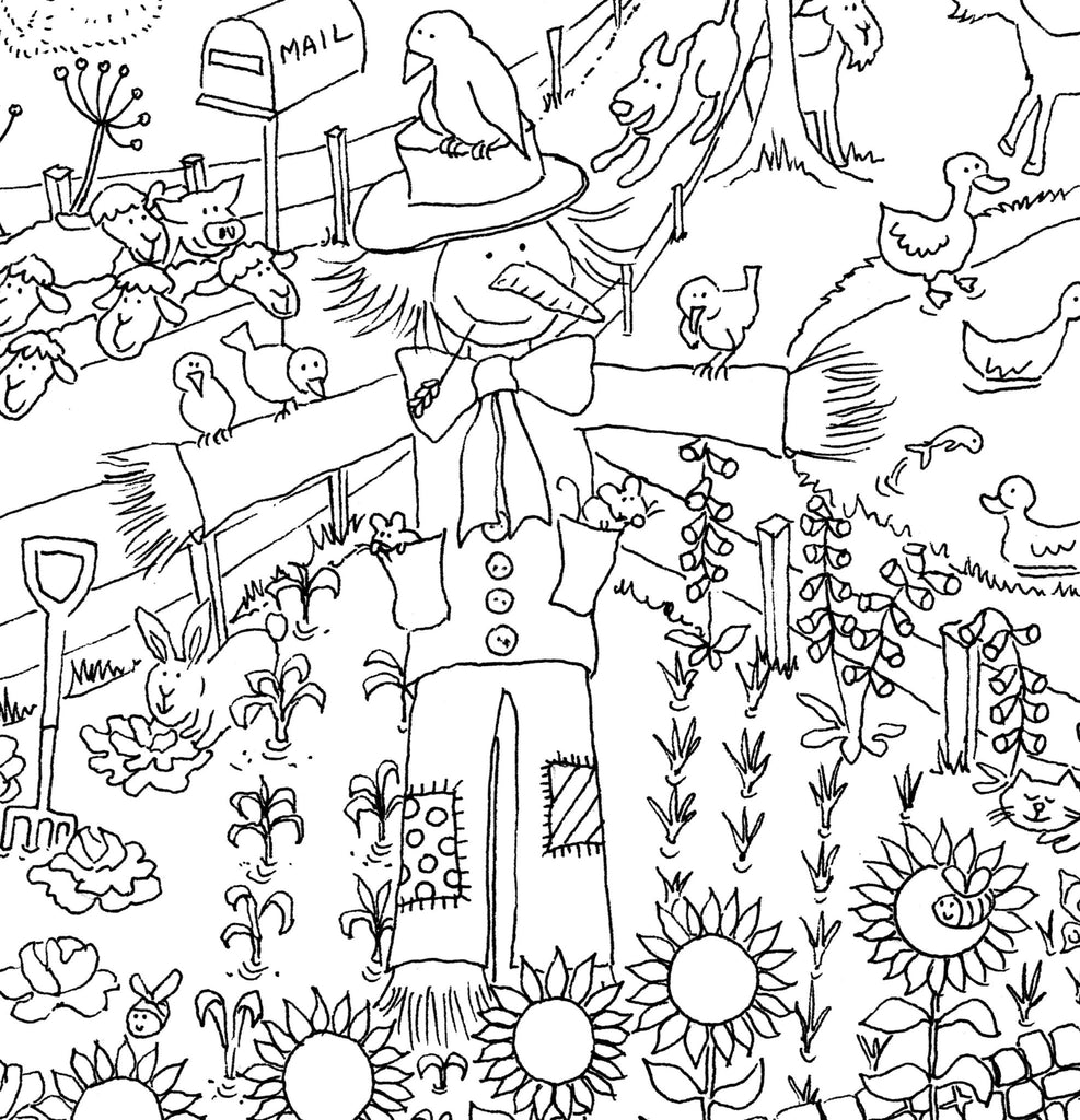 Farm Colouring in Poster