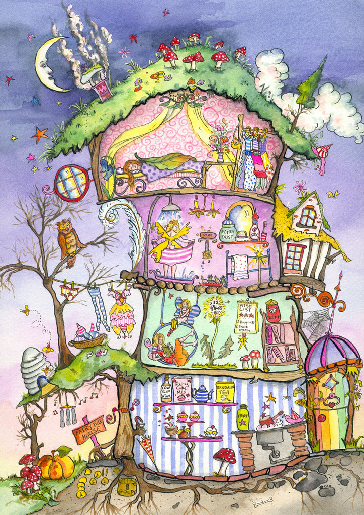 Fairy House Cut thru Poster by Amanda Loverseed