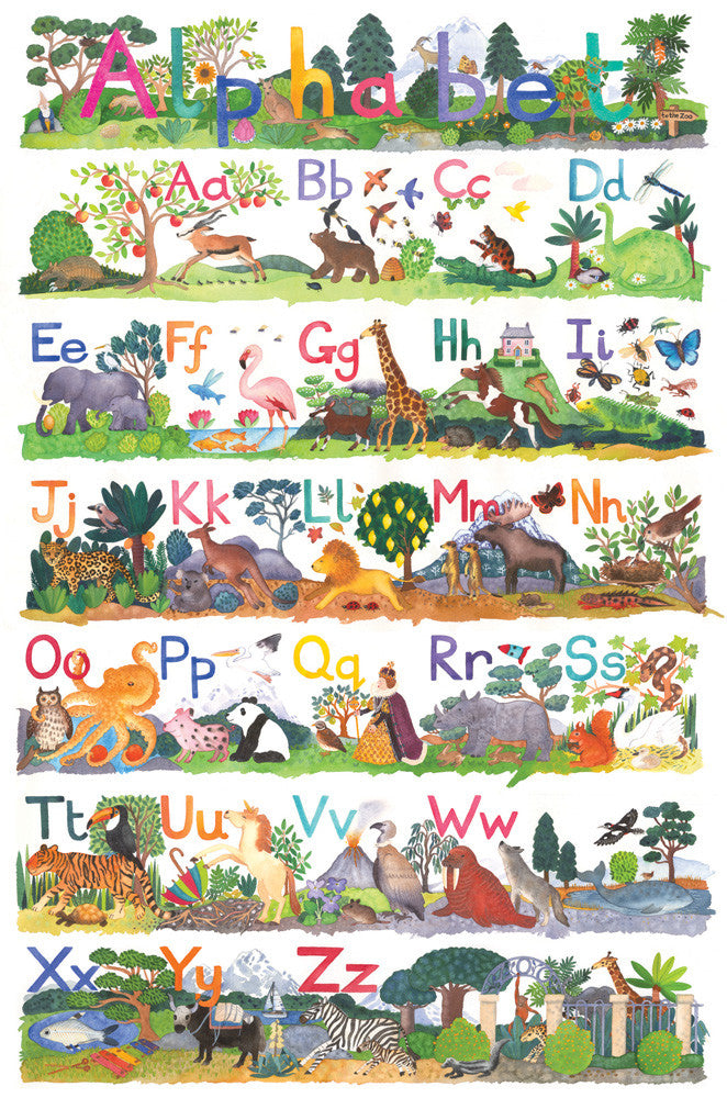 Animal ABC Poster by Claire Winteringham