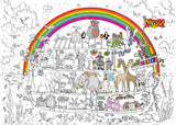 Noah's Ark Colouring Poster